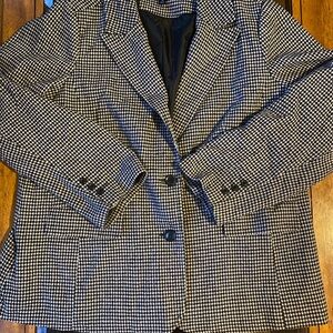 Women’s vintage Plus Size 18W Boston of Chadwick Plaid Striped Blazer Suit 90s